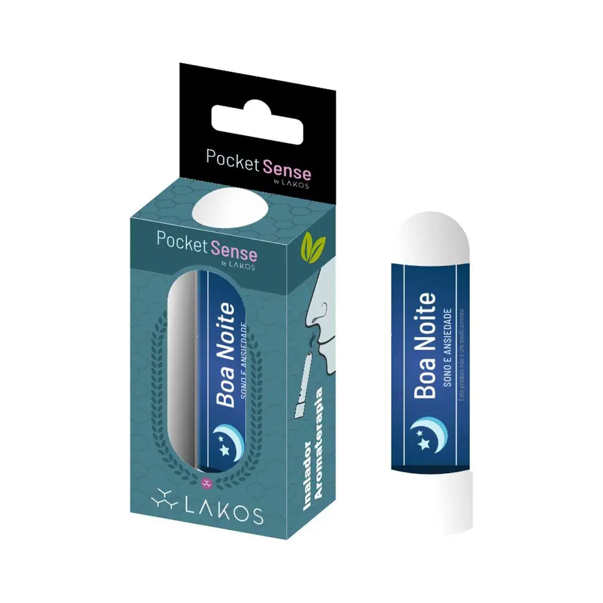 Inalador Aromaterapia Lakos Pocket Sense Boa Noite com 1 Unidade