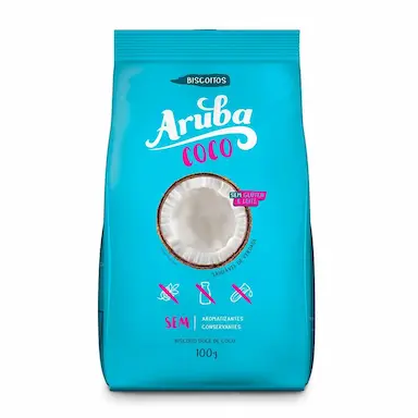 Biscoito Doce Aruba Coco Sem Glúten e Leite com 100g