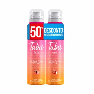 Desodorante Aerossol Antitranspirante Herbíssimo Tabu Linda com 2 Unidades