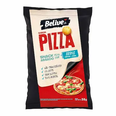 Snack de Arroz Belive Pizza 35g