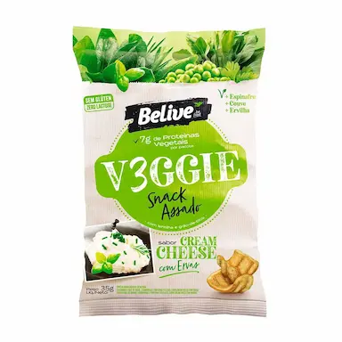 Snack Belive V3ggie Cream Cheese com 35g