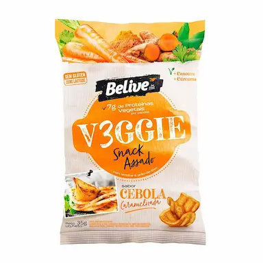 Snack Belive V3ggie Cebola Caramelizada com 35g