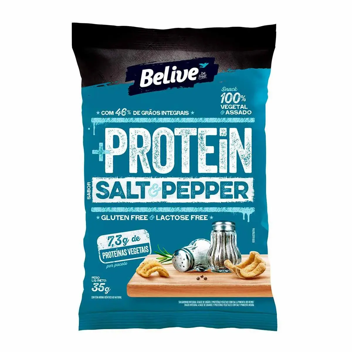 Snack Protein Belive Salt & Pepper com 35g