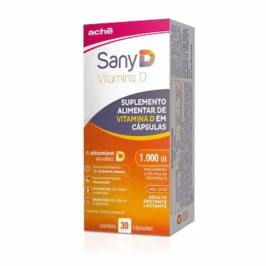 Suplemento Alimentar Sany D 1.000UI com 30 Cápsulas