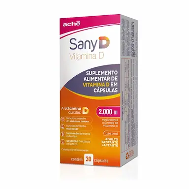 Suplemento Alimentar Sany D 2.000UI com 30 Cápsulas