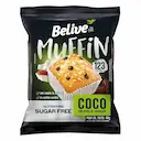 Muffin Belive Coco com Gotas Chocolate Zero Açúcar, Glúten e Lactose com 40g
