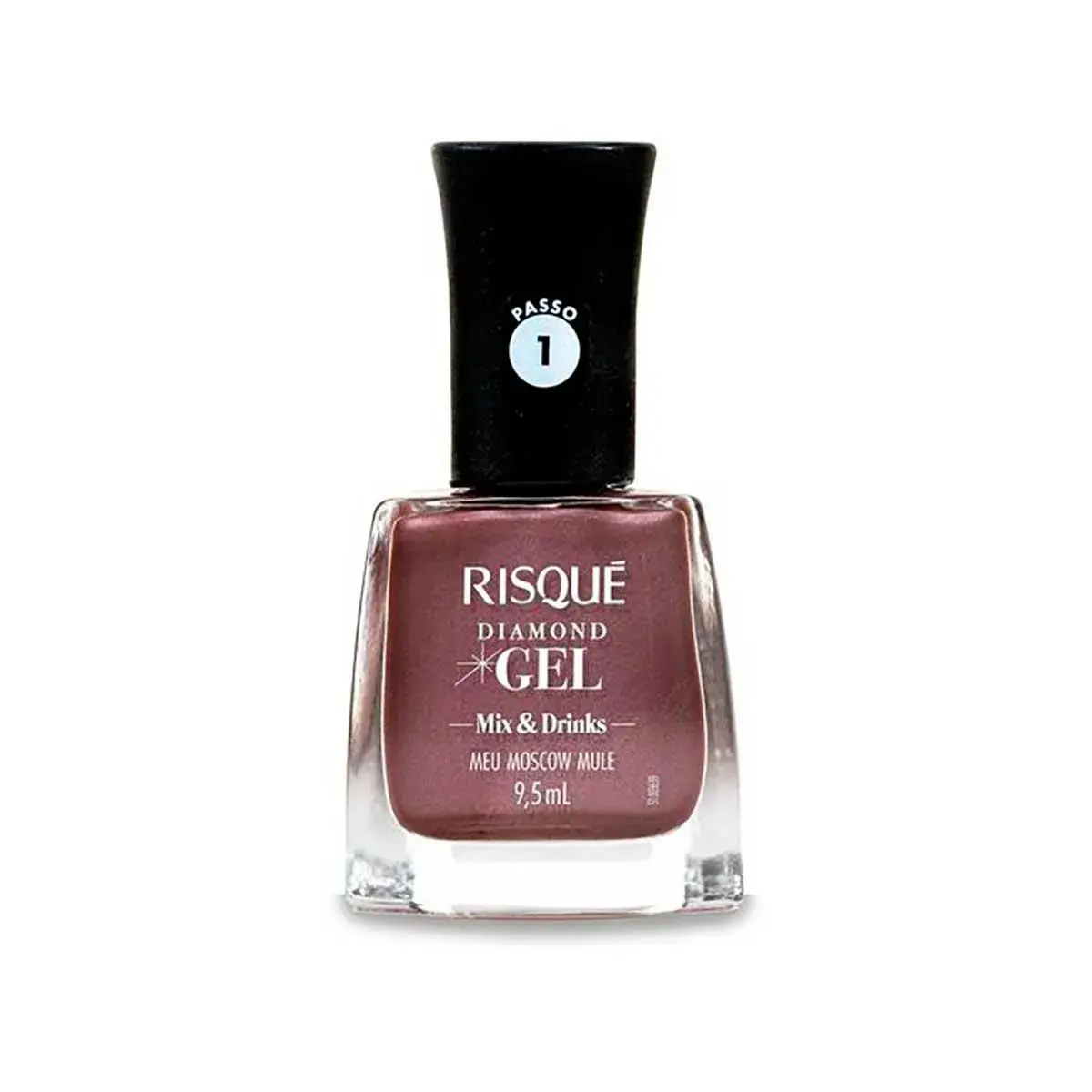 Esmalte Metálico Risqué Diamond Gel Meu Moscow Mule com 9,5ml