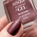 Esmalte Metálico Risqué Diamond Gel Meu Moscow Mule com 9,5ml