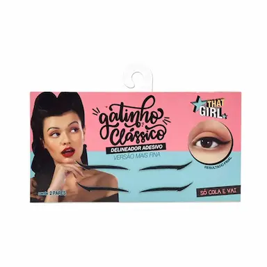 Delineador Adesivo That Girl Gatinho Clássico 2 Pares