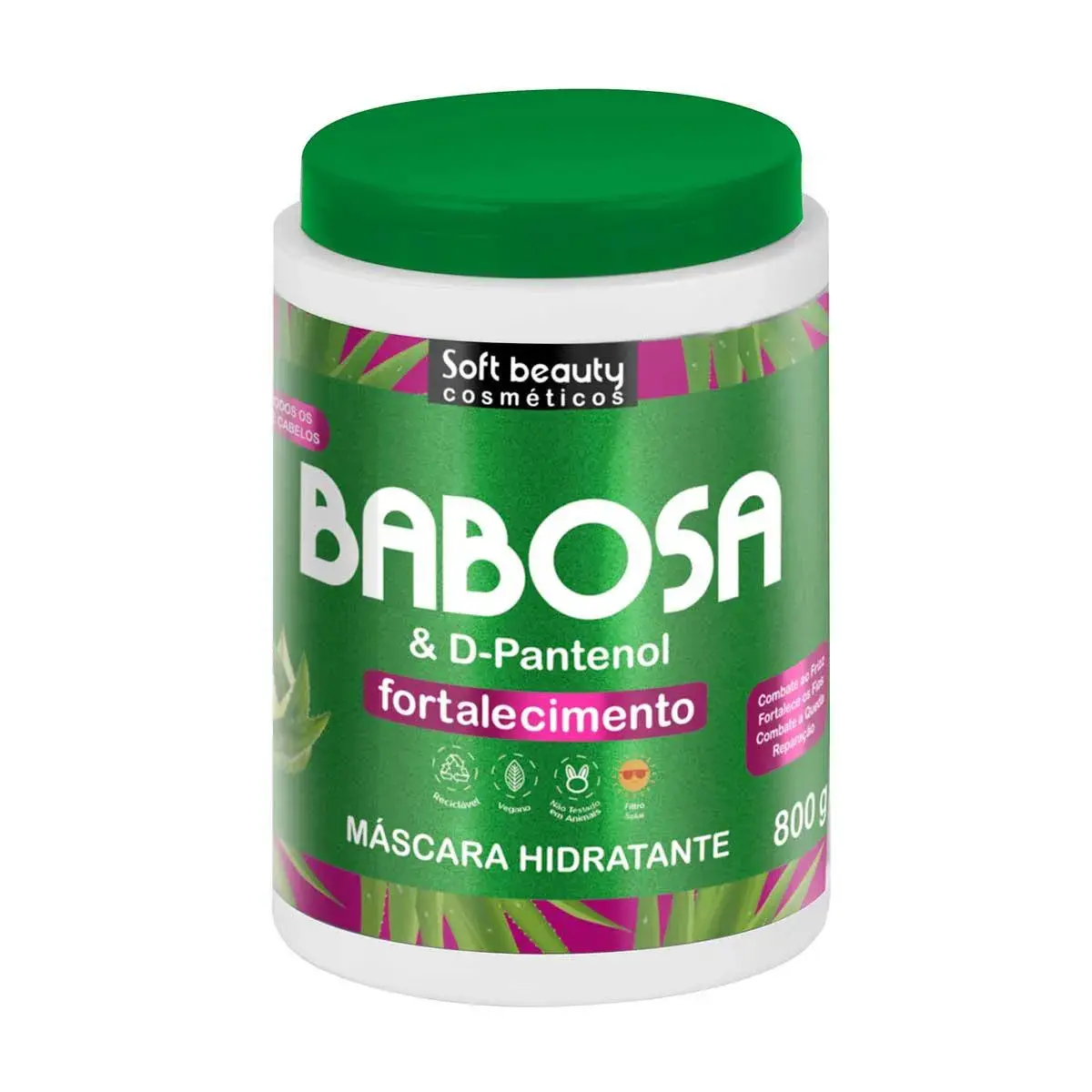 Máscara Capilar Soft Beauty Babosa 800g