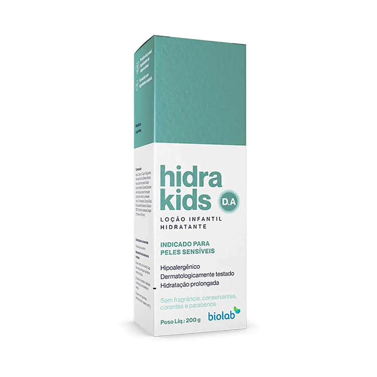 Loção Hidratante Infantil Hidra Kids D.A. Pele Sensível 200g