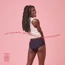 Calcinha Absorvente Incontinência Pantys Dry Cor Preta Tamanho P com 1 Unidade