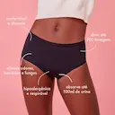 Calcinha Absorvente Incontinência Pantys Dry Cor Preta Tamanho EG com 1 unidade