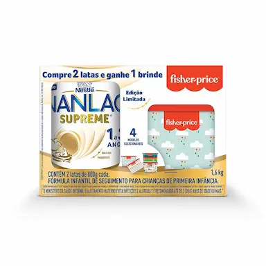 Fórmula Infantil Nanlac Supreme 2 Unidades + 1 Brinde Fisher Price