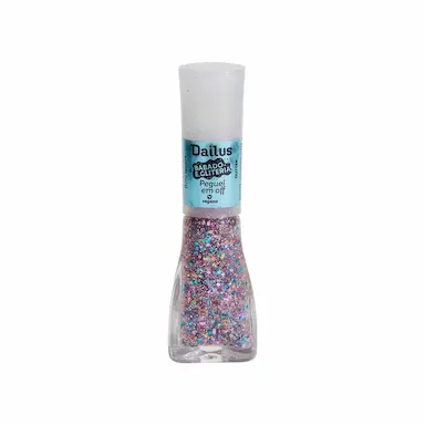 Esmalte Dailus Babado e Gliteria Peguei em Off 8ml