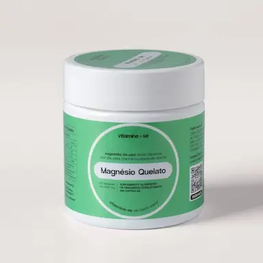 Suplemento Alimentar Magnésio Quelato Vitamine-se 60 Cápsulas