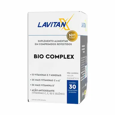 Suplemento Alimentar Lavitan X Bio Complex 30 Comprimidos