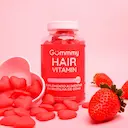 Suplemento Alimentar Gummy Hair Vitamin Morango do Amor 60 Gomas