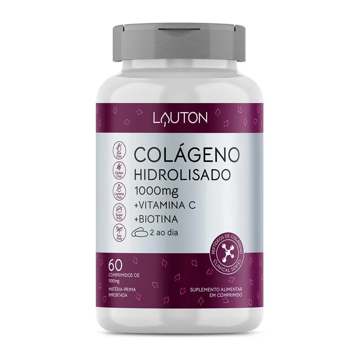 Suplemento Alimentar Colágeno Hidrolisado 1000mg + Vitamina C 60 Comprimidos