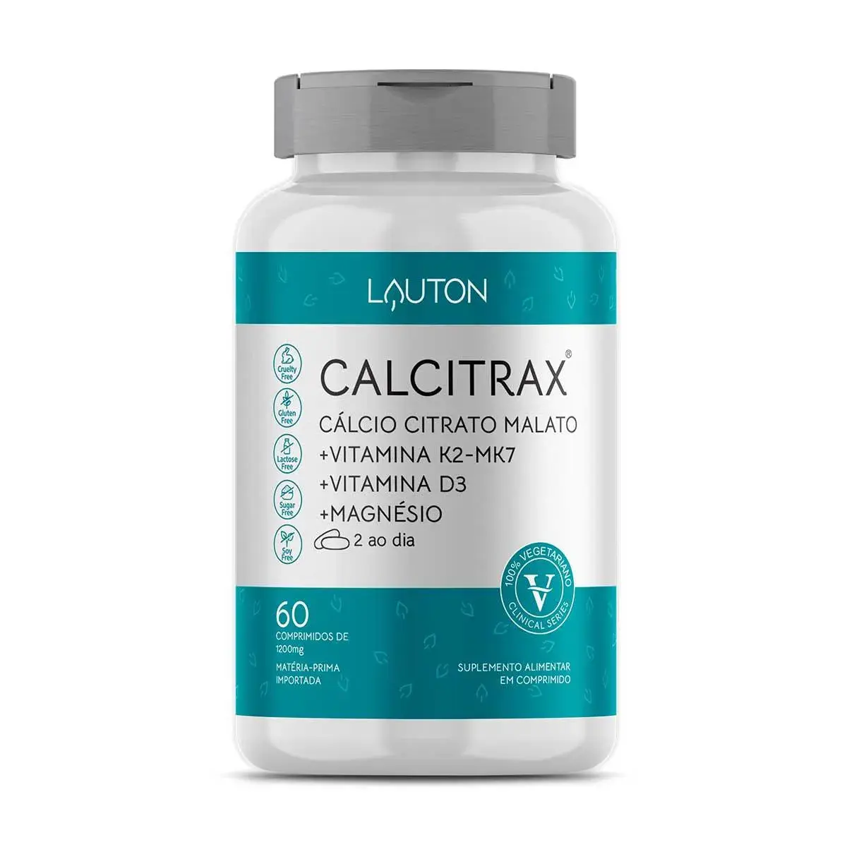 Suplemento Alimentar Calcitrax Lauton 60 Cápsulas