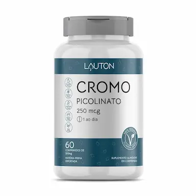 Suplemento Alimentar Lauton Cromo Picolinato 250mcg 60 Comprimidos