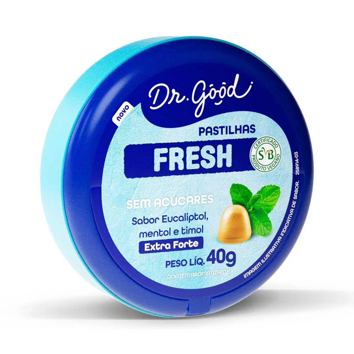 Pastilhas Dr. Good Fresh Eucaliptol, Mentol e Timol Extra Forte 40g