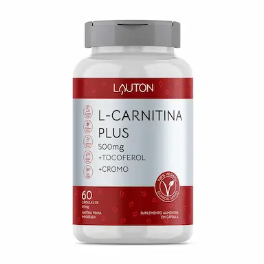 L-Carnitina Plus Lauton 500mg 60 Cápsulas