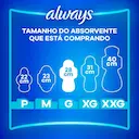 Absorvente Always Noturno Seca G com Abas 48 Unidades