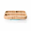 Prato Quadrado com Divisória Fisher-Price Bam N'Boo Azul - 1 Unidade