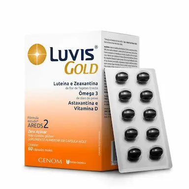 Suplemento Alimentar Luvis Gold 60 Cápsulas
