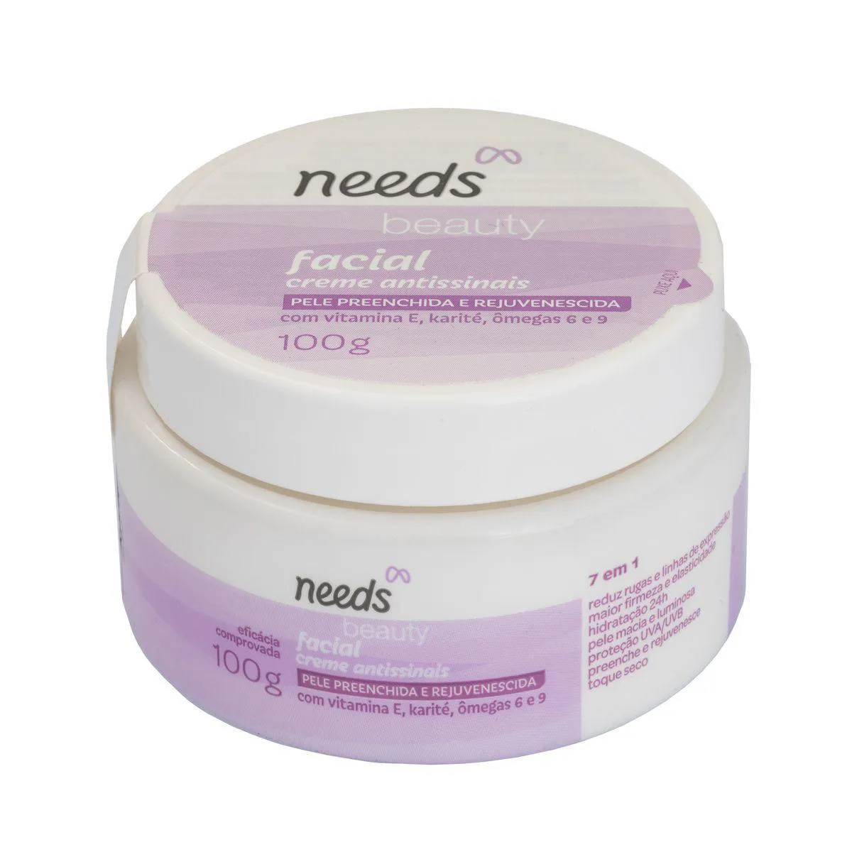 Creme Facial Antissinais Needs 7 em 1 com Vitamina E 100g