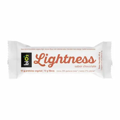 Barra de Proteína biO2 Lightness Chocolate 45g