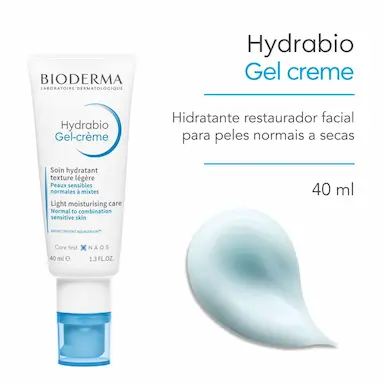 Gel Creme Facial Hydrabio Bioderma Hidratante Restaurador 40ml