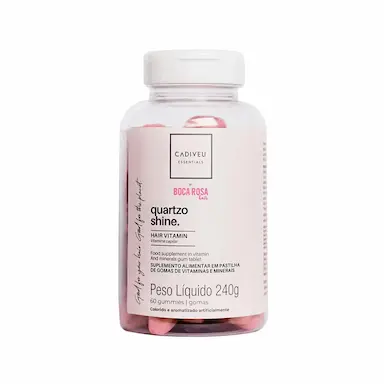 Vitamina Capilar Cadiveu Essentials Quartzo Shine by Boca Rosa 60 gomas