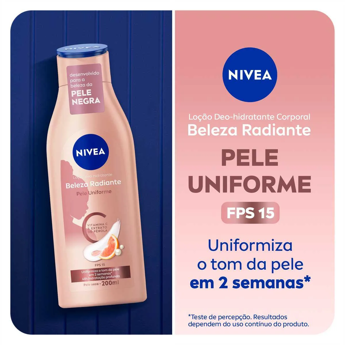 Hidratante Corporal Nivea Beleza Radiante Pele Uniforme 200ml