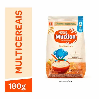 Cereal Infantil Nestlé Mucilon Multicereais Sachê 180g