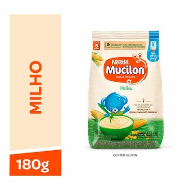 Cereal Infantil Nestlé Mucilon Milho Sachê 180g