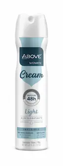 Desodorante Above Women Cream Light Aerossol Antitranspirante 150ml