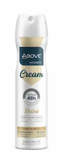 Desodorante Above Women Cream Shine Aerossol Antitranspirante 150ml