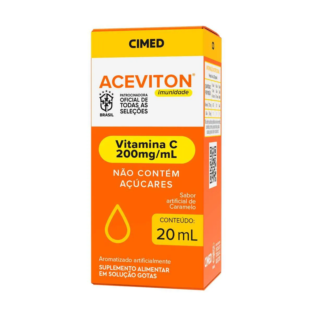 Aceviton 200mg/ml Sabor Caramelo Gotas 20ml