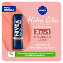 Hidratante Labial Nivea Hidra Color 2 em 1 Nude 4,8g
