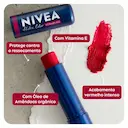 Hidratante Labial Nivea Hidra Color 2 em 1 Vermelho 4,8g