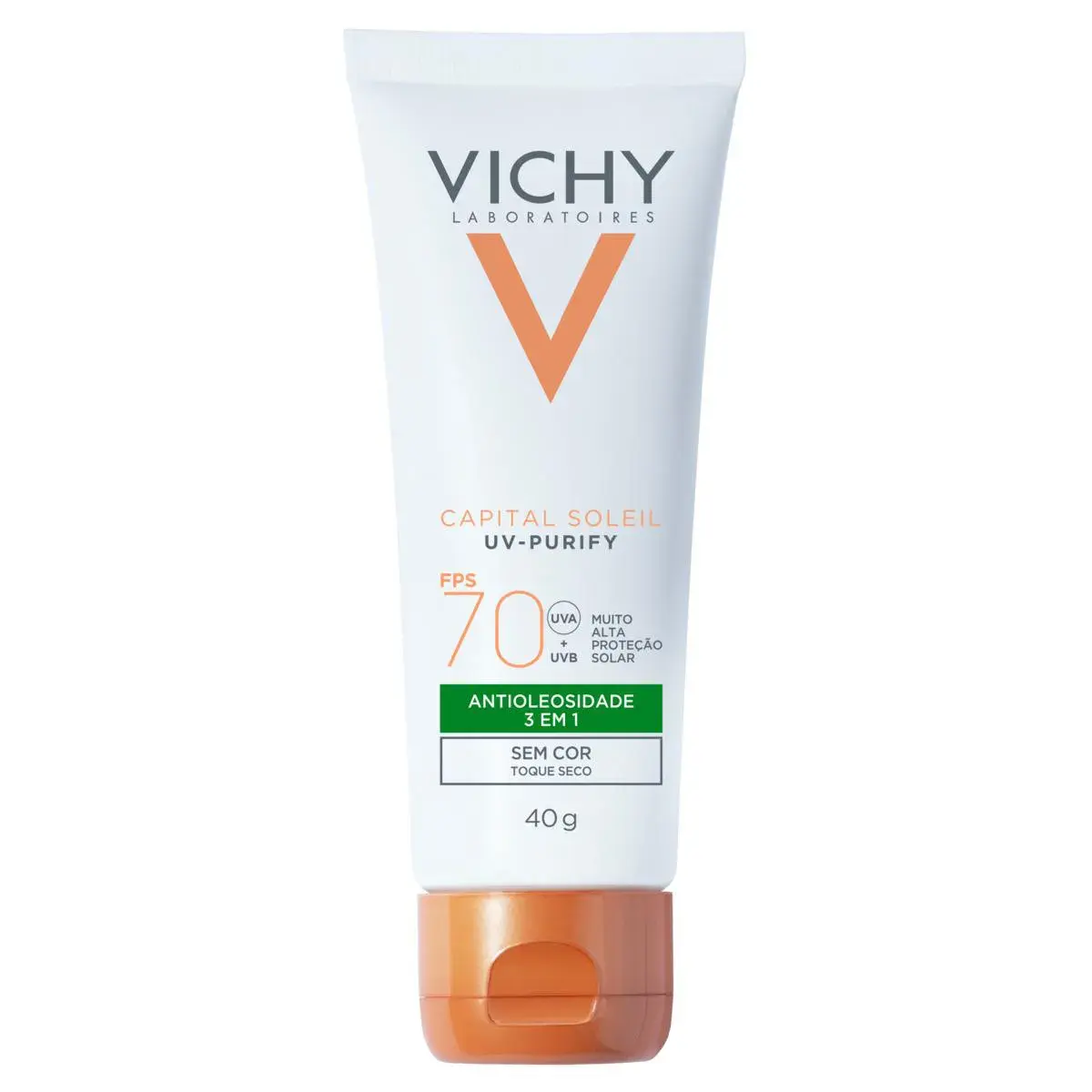 Protetor Solar Vichy Purify sem cor FPS70 40g
