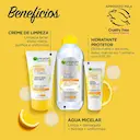 Kit Antimarcas Garnier Uniform & Matte Vitamina C Limpeza Facial + Água Micelar + Protetor Hidratante