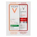 Kit Vichy Protetor Solar Capital Soleil Purify Antioleosidade FPS 70 40g + Ampola Capilar Dercos Energizante 40ml