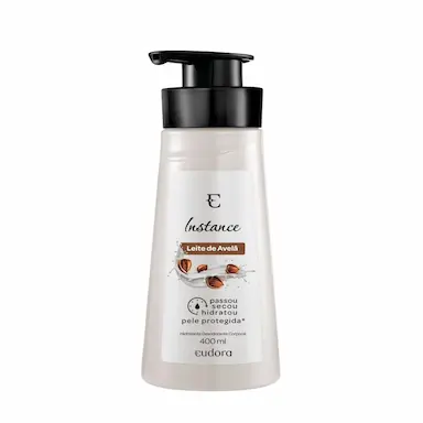 Loção Hidratante Desodorante Corporal Eudora Instance Leite de Avelã 400ml