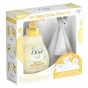 Kit Sabonete Líquido Dove Baby Hidratação Glicerinada 400ml + Naninha Ursinho