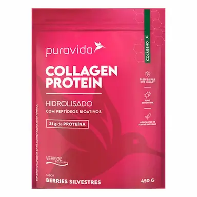 Colágeno Hidrolisado Collagen Protein Berris Silvestres Puravida 450g