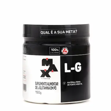 Suplemento Alimentar de L-Glutamina em Pó L-G Max Titanium 150g