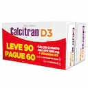 Calcitran D3 400UI Leve 90, Pague 60 comprimidos